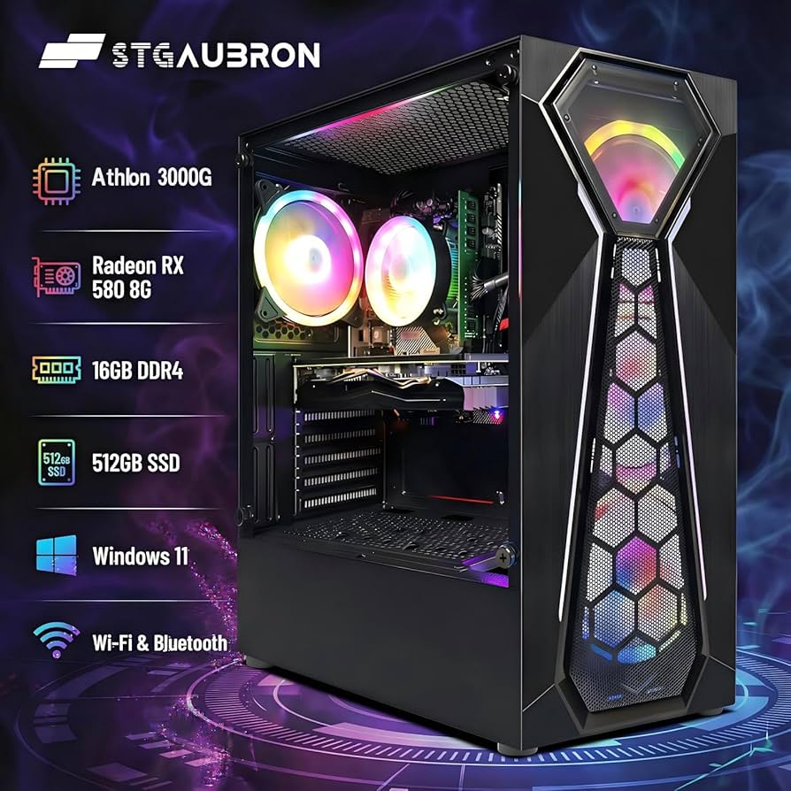 Amazon.com: STGAubron Gaming PC Desktop Computer, AMD Athlon 3000G
